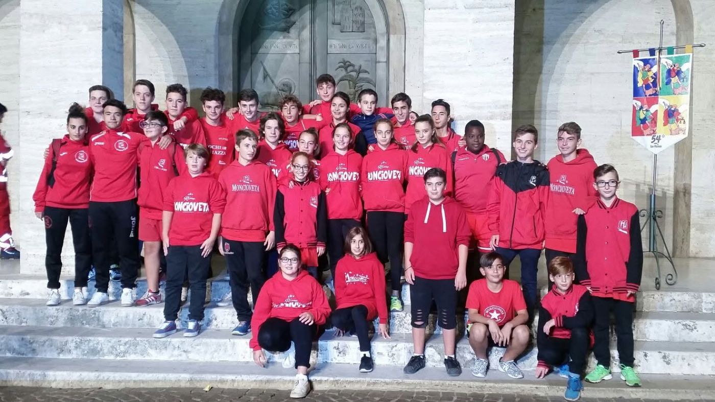 I giovani rionali di Moncioveta al Mini Palio