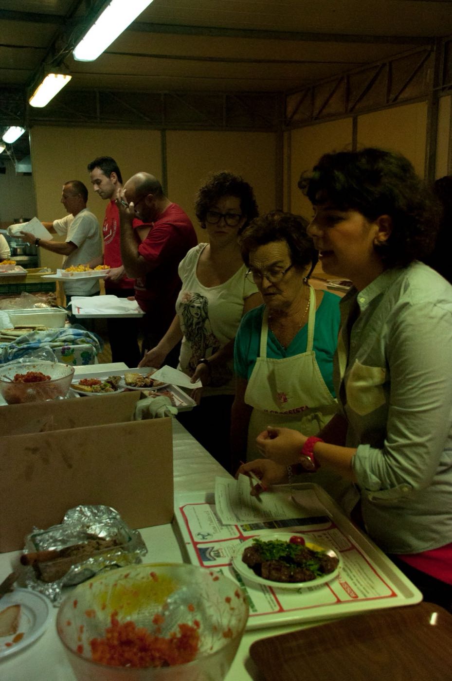 La cucina della taverna del rione Moncioveta