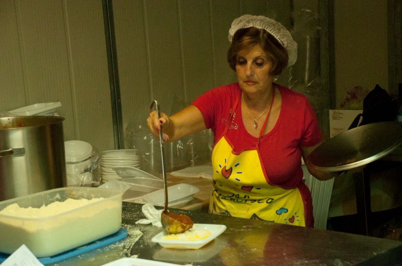 La cucina della taverna del rione Moncioveta