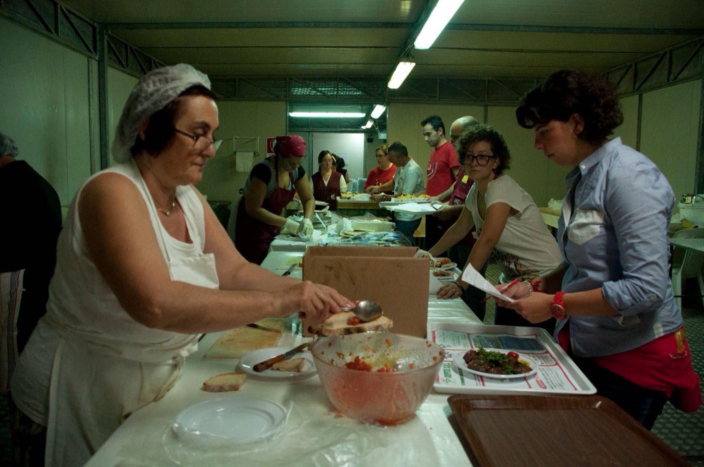 La cucina della taverna del rione Moncioveta